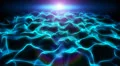 Abstract fantasy background, shining energy waves. HD Footage