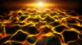 Abstract fantasy background, shining energy waves. HD Footage