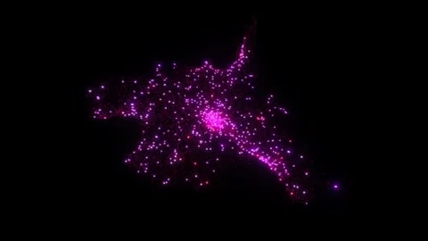 Abstract fantasy background shiny particles flow Stock-Footage 220236748