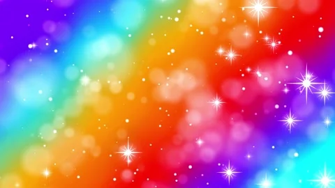 Rainbow Glitter Fabric, Wallpaper and Home Decor | Spoonflower