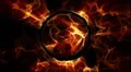 Abstract fantasy fiery sphere background. HD Footage