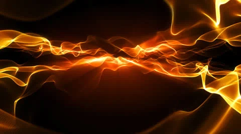 Abstract fantasy motion background shining lights and energy waves loop Stock Footage 27124086