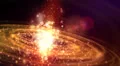 Abstract fantasy motion background, shining lights and particles HD Footage