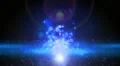 Abstract fantasy motion background, shining lights and particles HD Footage