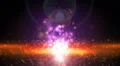 Abstract fantasy motion background, shining lights and particles HD Footage