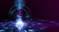 Abstract fantasy motion background, shining lights and particles HD Footage