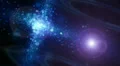 Abstract fantasy motion background, shining lights and particles HD Footage