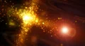 Abstract fantasy motion background, shining lights and particles HD Footage