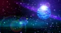 Abstract fantasy motion background, shining lights and particles HD Footage