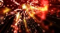 Abstract fantasy motion background, shining lights and particles HD Footage