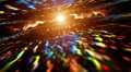 Abstract fantasy motion background, shining lights and particles HD Footage