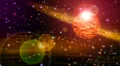 Abstract fantasy motion background, shining lights and particles HD Footage