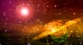 Abstract fantasy motion background, shining lights and particles HD Footage