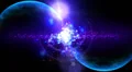 Abstract fantasy motion background, shining lights and particles HD Footage