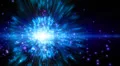 Abstract fantasy motion background, shining lights and particles HD Footage