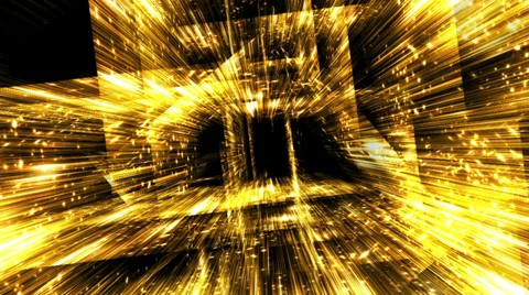 Abstract fantasy motion background shining light streaks planes and particles 库存影片 27501701