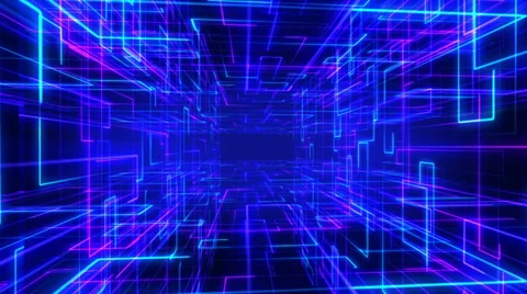Abstract fantasy motion background, shining lights and particles Stock Footage 27874941