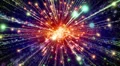 Abstract fantasy motion background, shining lights and particles HD Footage