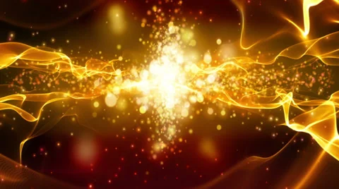 Abstract fantasy motion background, shining lights and particles Stock Footage 28139225