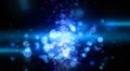 Abstract fantasy motion background, shining lights and particles HD Footage