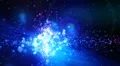 Abstract fantasy motion background, shining lights and particles HD Footage