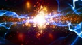 Abstract fantasy motion background, shining lights and particles HD Footage