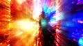 Abstract fantasy motion background, shining lights and particles HD Footage