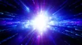 Abstract fantasy motion background, shining lights and particles HD Footage