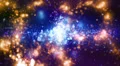 Abstract fantasy motion background, shining lights and particles HD Footage