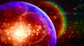Abstract fantasy motion background, shining lights and particles HD Footage