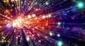 Abstract fantasy motion background, shining lights and particles HD Footage