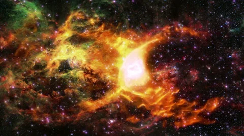 Abstract fantasy motion background, shining lights and particles Stock-Footage 30376210