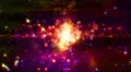 Abstract fantasy motion background, shining lights and particles HD Footage
