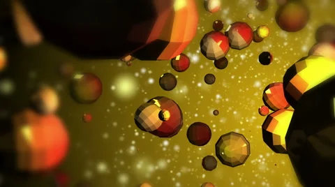 Abstract fantasy multi colored crystal particles evolving Video stock 60950180