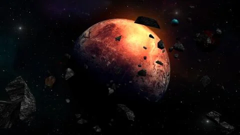 Abstract Fantasy Space Stock Illustration