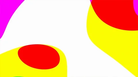 Abstract Fast Flowing Vibrant Solid Colored Liquid Blobs Stock Footage 119644096