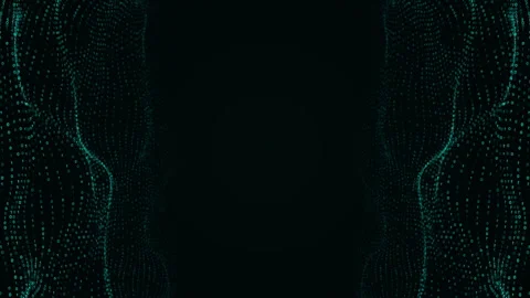 Abstract fast moving binary computer data, Technology wave of particles Stock Footage 339262769