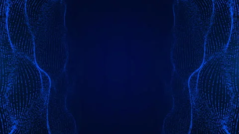 Abstract fast moving wave of particles Big Data Stock Footage 339262904