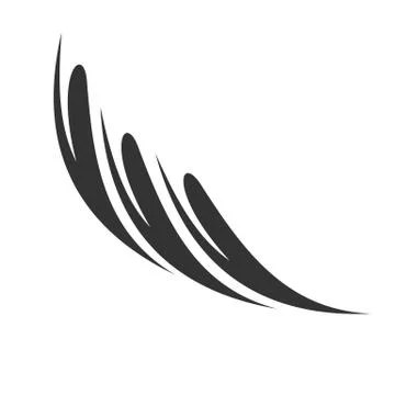 Abstract Feather Logo Template Illustration Design. Vector EPS 10. Illustrazione stock