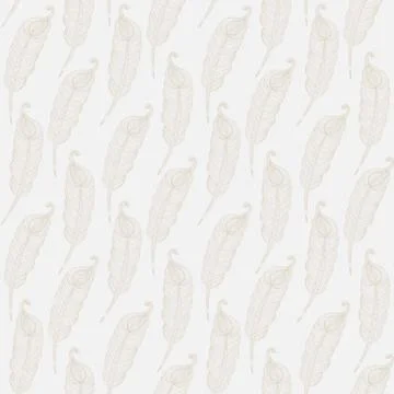 Abstract feathers on a light background Stock Illustration