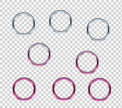 Abstract featuring concentric circles in white and magenta on dark background Stock Illustration