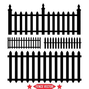 Abstract Fence Patterns  Creative Dividers in Vector Form Illustrazione stock