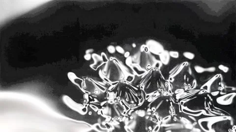 Abstract Ferrofluid Magnetic Liquid 4K Video stock 334985732