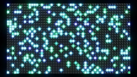 Abstract festive background with black pyramids on a plane flashing multi Stock Footage 147950275