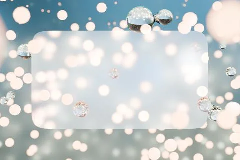 Abstract festive background with bubbles and soft lights 스톡 일러스트