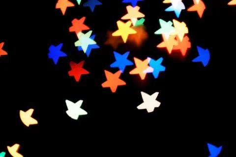 Abstract festive background with lights. Stock Photos