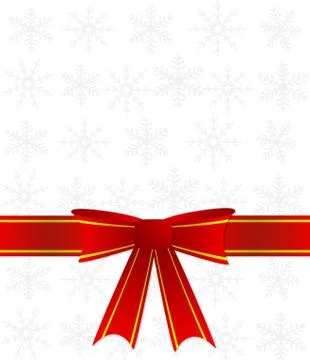 Abstract festive background  with a red bow and  mestome for text Stock Illustration