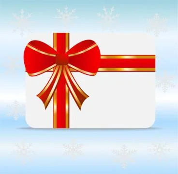 Abstract festive background  with a red bow and  mestome for text Stock Illustration