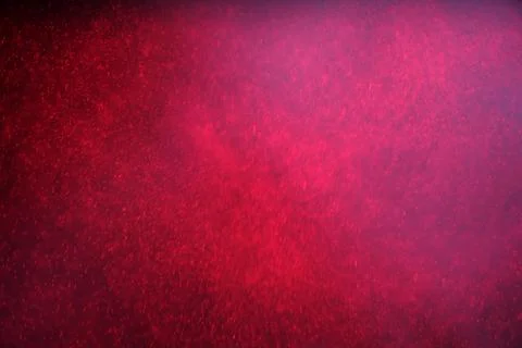 Abstract festive background with selective focus. Bright particles on dark red Stock-Illustration
