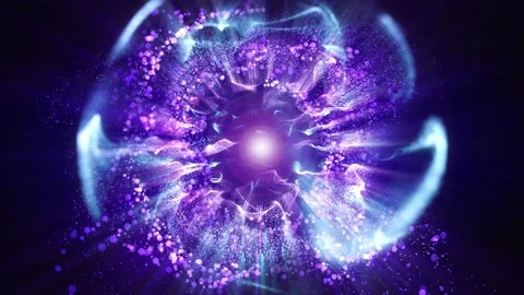 Abstract festive background shiny particles dust and energy fluid turbulent flow Stock-Footage 166938461